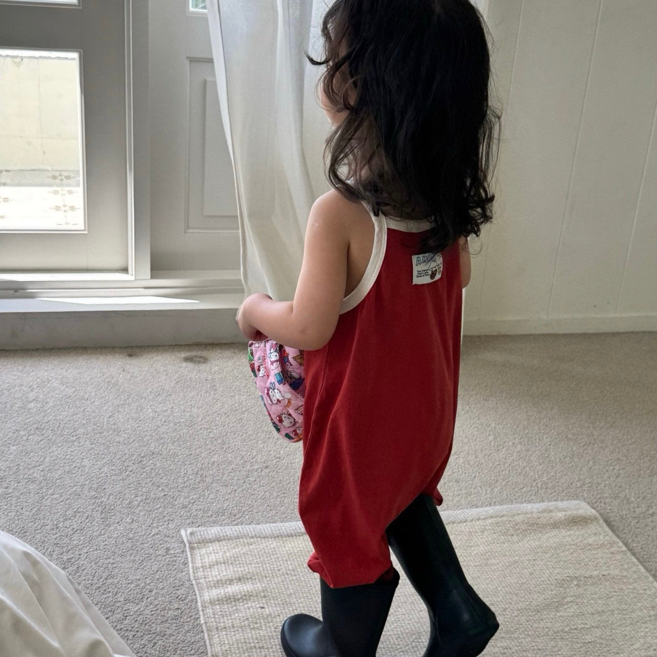 Kid's Playsuit - Red