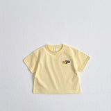 Cars Embroidery Cotton Tee | Yellow