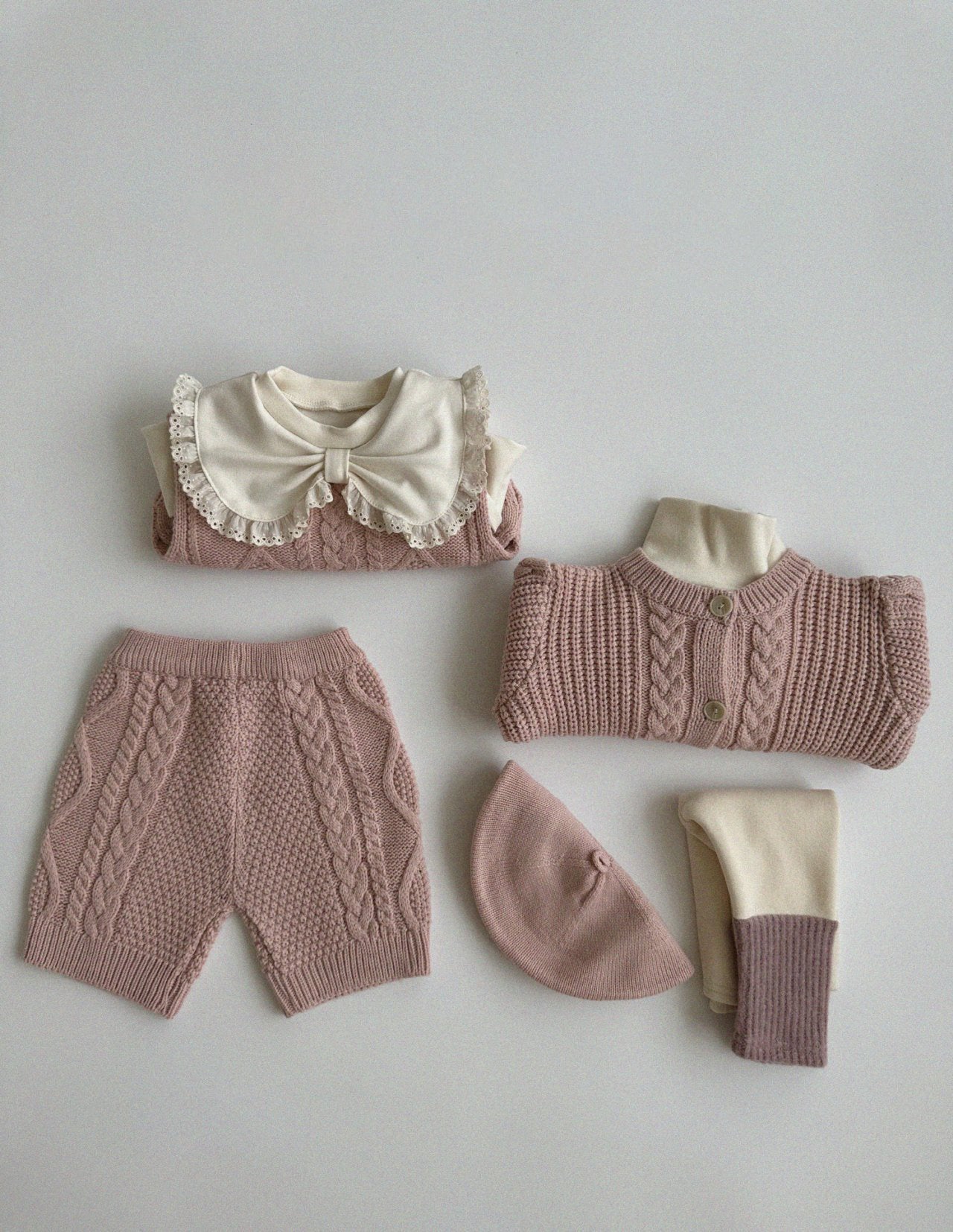 Knit Pants | Pink