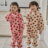 Strawberry Fleece Set | Pink