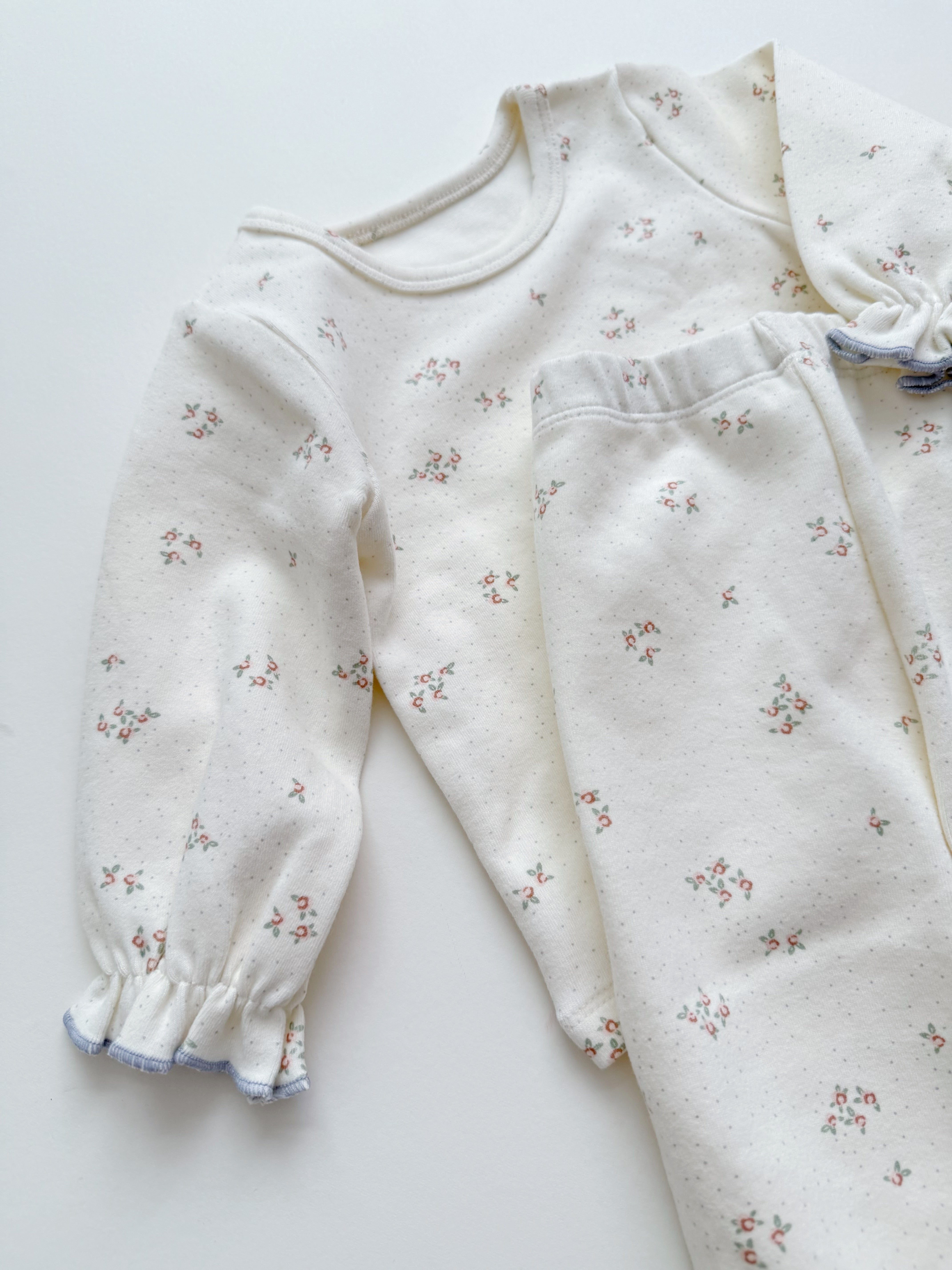 Baby Floral Set | Cream
