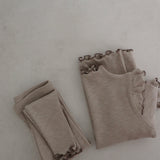 Sharon Ruffle Pyjamas | Beige