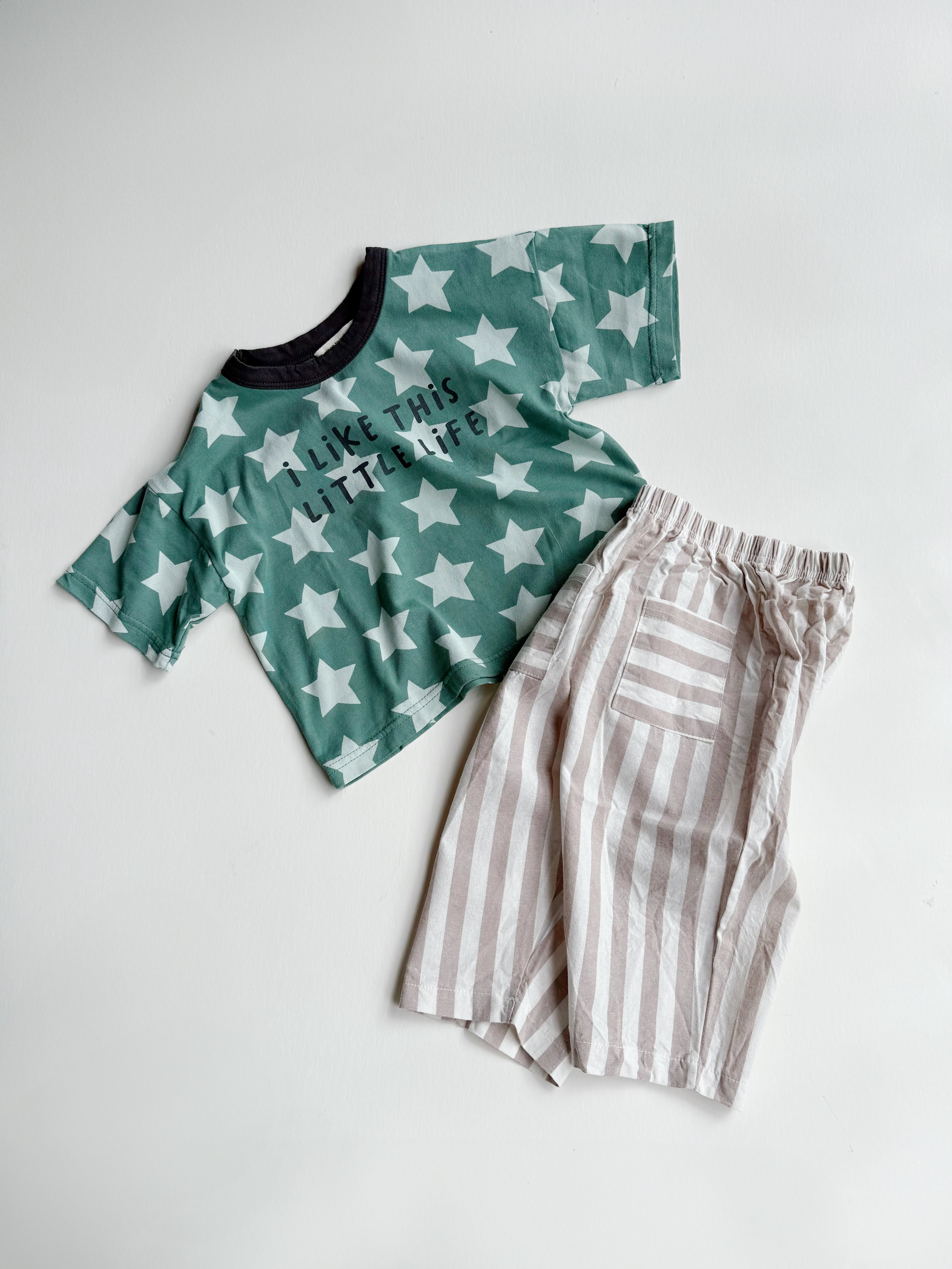 Little Life Star Tee | Green