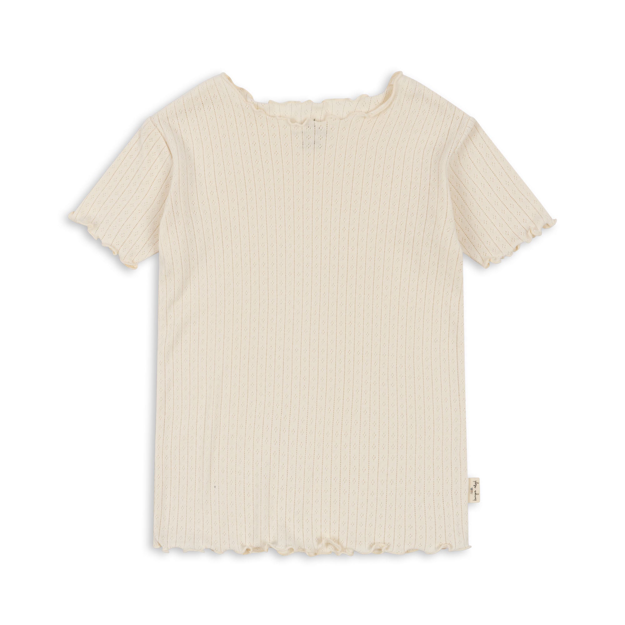 Minnie Pointelle Tee | Antique White