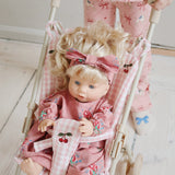 Konges Sløjd Doll Stroller | Powder Pink Check