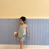 Rib Cami Set | Teal