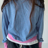 Women's Stripe Long Tee