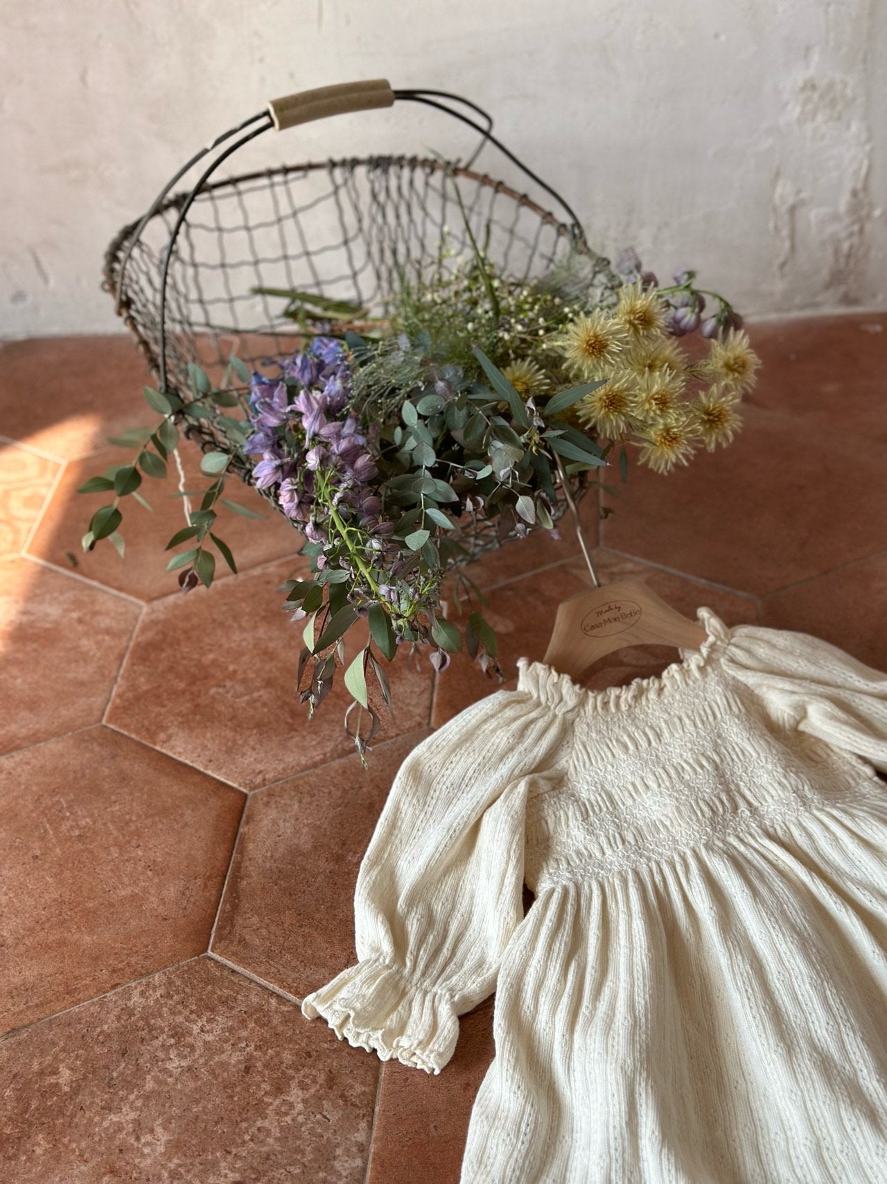 Emily Smocked Dress | Cream