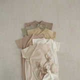 Newborn Kimono + Hat Set | Olive