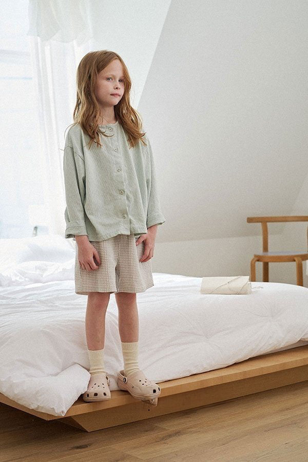 Eyelet Cardigan | Mint