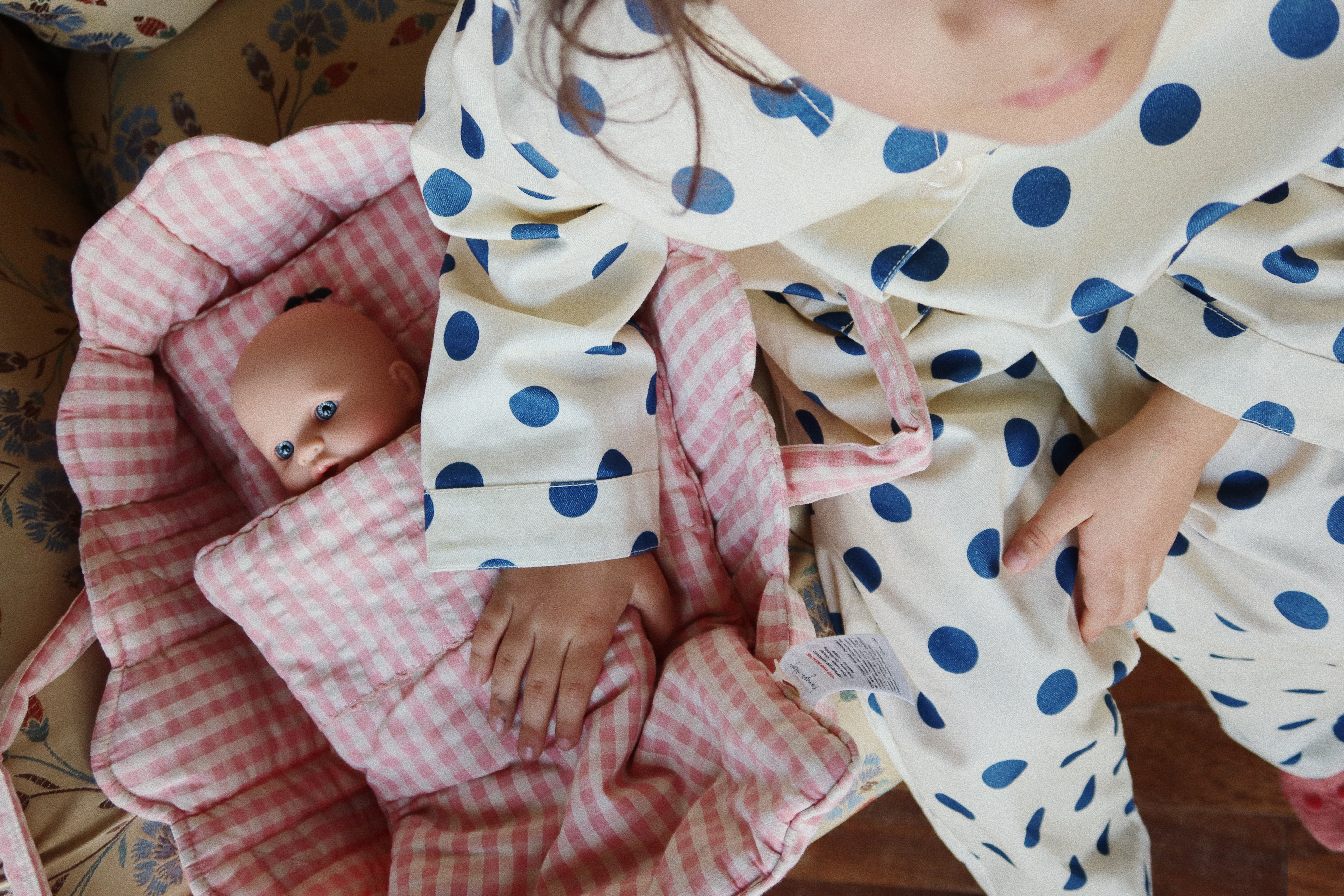 Doll Lift| | Powder Pink Check