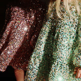 Lila Sequins Dress | Green