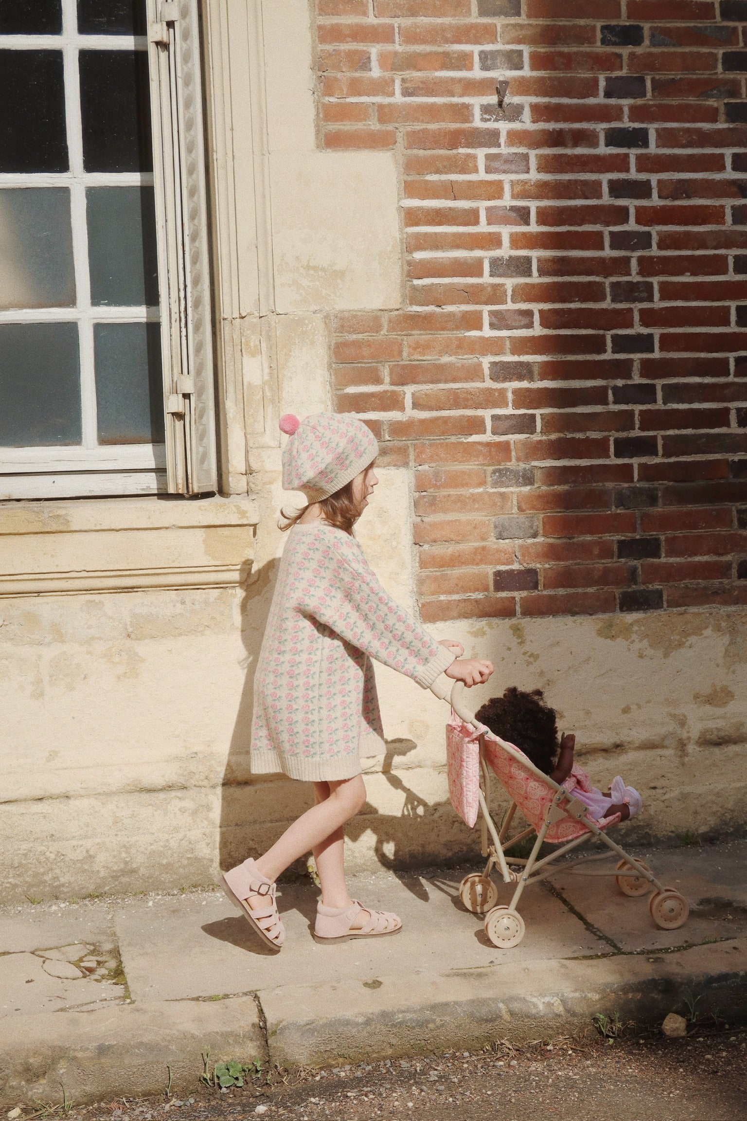 Doll Stroller - Lacy Pink