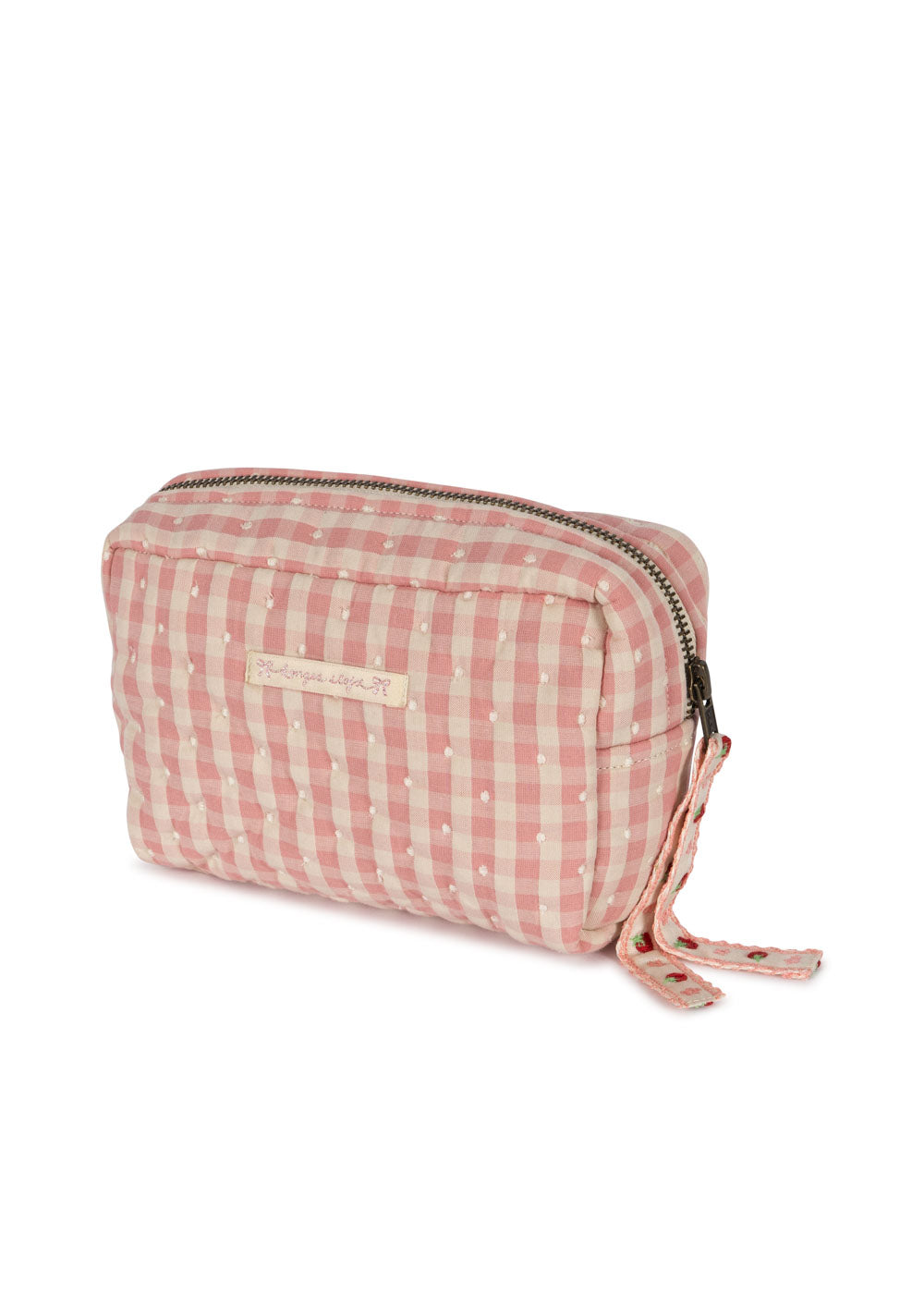 Small Toiletry Bag | Pink Powder Check