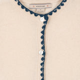 Collette Wool Knit Cardigan | Blue