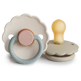 FRIGG Daisy Natural Rubber Pacificer | Cotton Candy/Sandstone