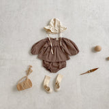 Becky Blouse Set - Chocolate