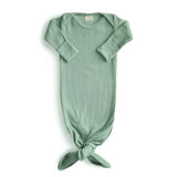 Ribbed Knotted Gown | Roman Green