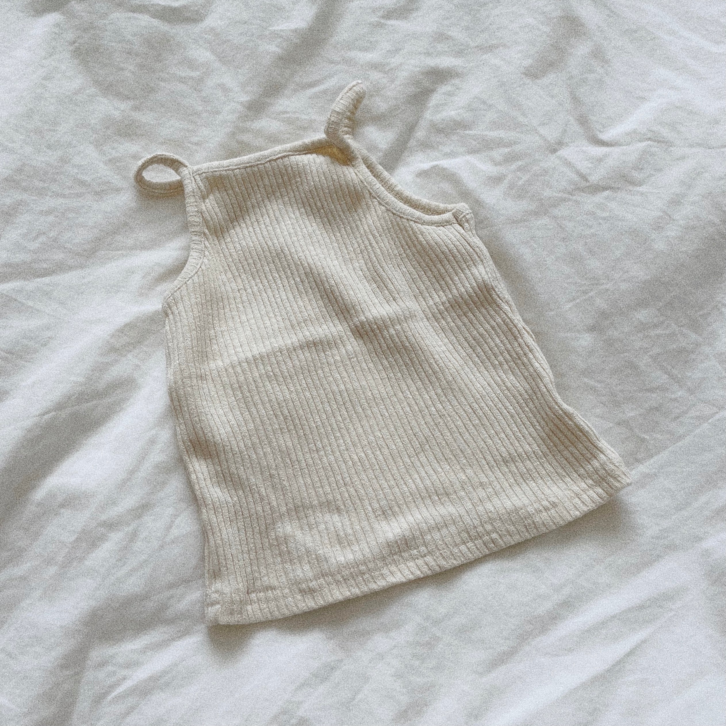 Ribbed Cami Top (Kid’s) - Cream