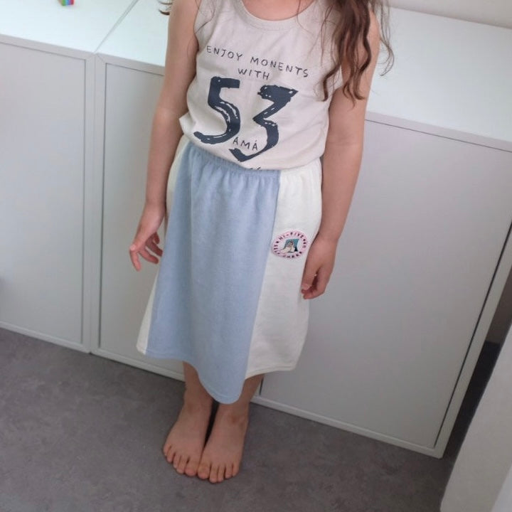 Terry Cloth Skirt - Blue