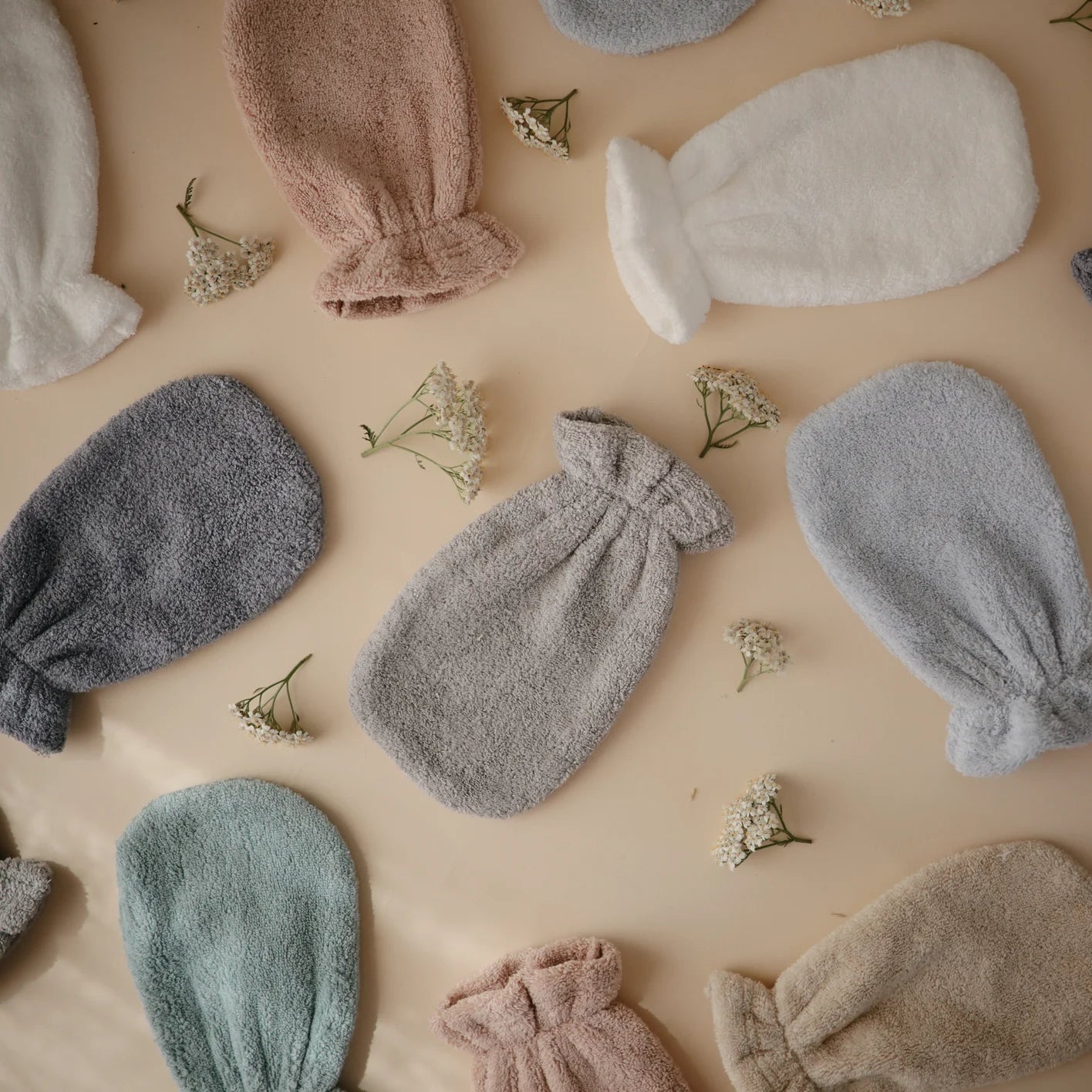 Organic Cotton Bath Mitt | Moss