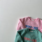 You, Me, Oui Sweatshirt - Pink