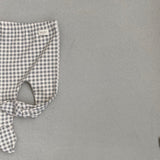 Checkered Footed Leggings - Grey