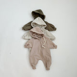 Hoodie Jumpsuit - Beige