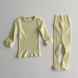 Spring Rib Pyjamas - Yellow