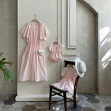 Mama’s Bell Midi Dress - Pink