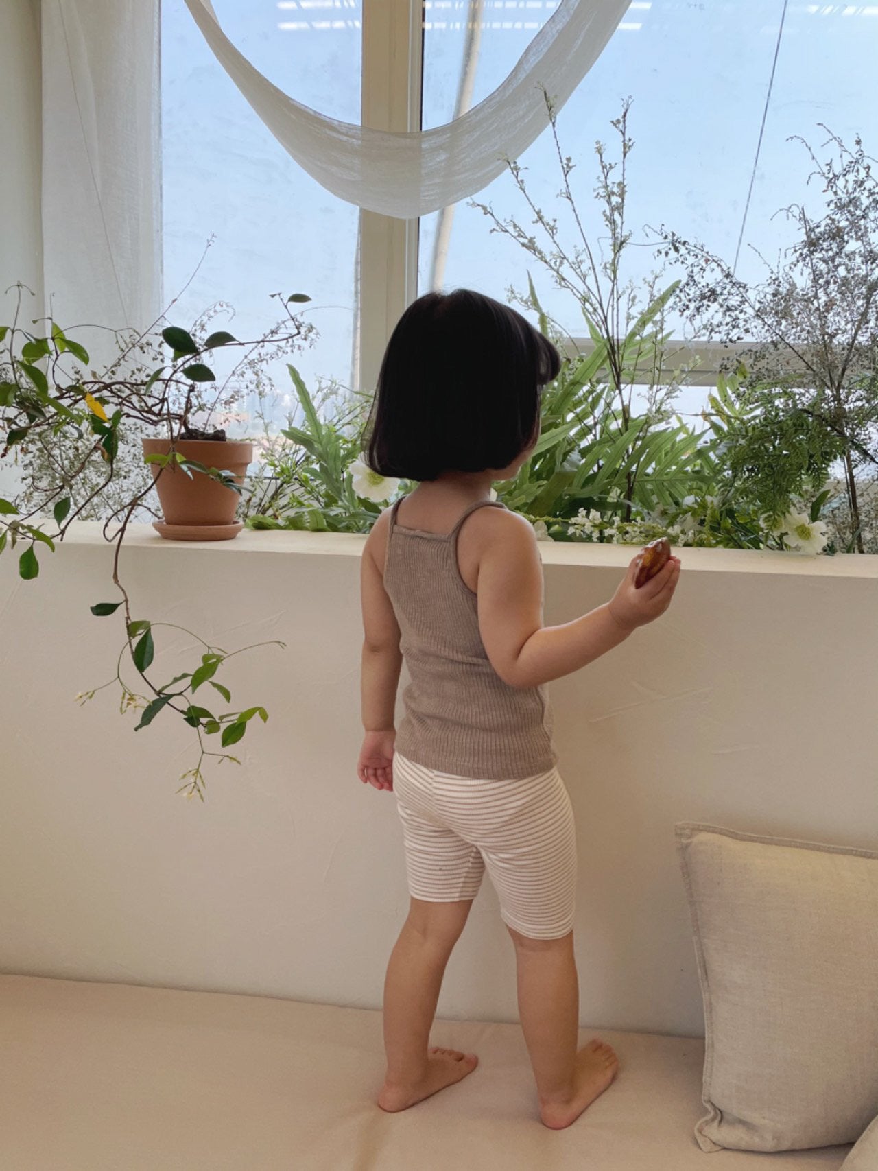Ribbed Cami Top (Kid’s) - Cocoa