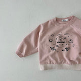 Space Raglan Sweatshirt - Pink