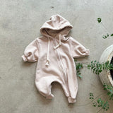 Hoodie Jumpsuit - Beige