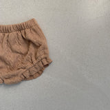 Frill Knit Bloomer - Brown