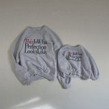 Mama's Perfection Crewneck - Heather Grey