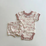 Baby Pointelle Bodysuit Set - Pink