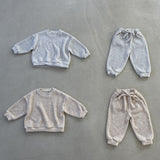Kid's Ribbed Jogger Set - 2 Colors