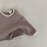 Baby Waffle Top - Brown