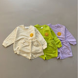 Smile Patch Shorties Set - Lime