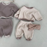 Baby Waffle Top - Brown