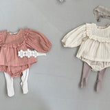 Frill Bloomers Set - Coral