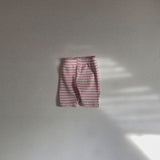 Striped Biker Shorts - Pink