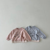 Space Raglan Sweatshirt - Pink