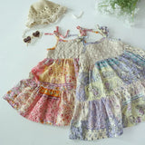 Paisley Crochet Dress - Pink